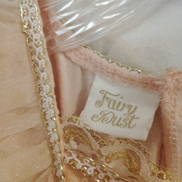 ♥️ Neiman Marcus Sequins Butterfly Pink Gold Dress - Picture 4 of 10